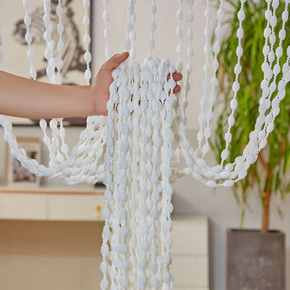 1*2M Beaded String Curtain Door Curtain Bead Thread Tassel Curtain Window Wall Panel Room Divider Doorway Home Wedding Acces - ALPENZO