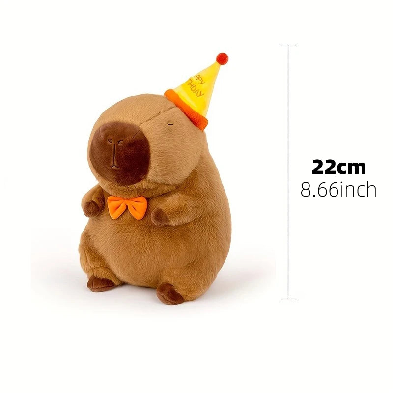 23cm Capybara Plush Simulation Capibara Anime Fluffty Toy Cute Doll Stuffed Animals Soft Doll Plush Christmas Thanksgiving Gift ALPENZO