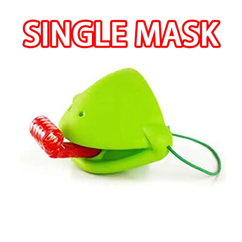 Frog Lizard Mask Wagging Tongue Lick Cards Board Games for Children Family Party Toys Antistress Funny Desktop Puzzle Game Toys ALPENZO