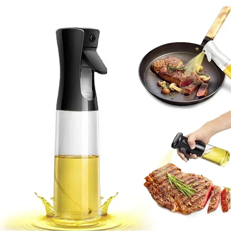 Kitchen Oil Spray Bottle Cooking Olive Oil Sprayer 200/300/500ML Pneumatic Spray Bottle Fitness Barbecue Spray Oil Dispenser - ALPENZO