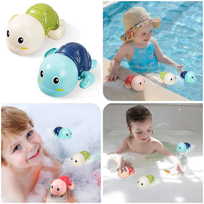 Baby Bath Toys Bathing Cute Swimming Turtle Whale Pool Beach Classic Chain Clockwork Water Toy For Kids Water Playing Toys ALPENZO