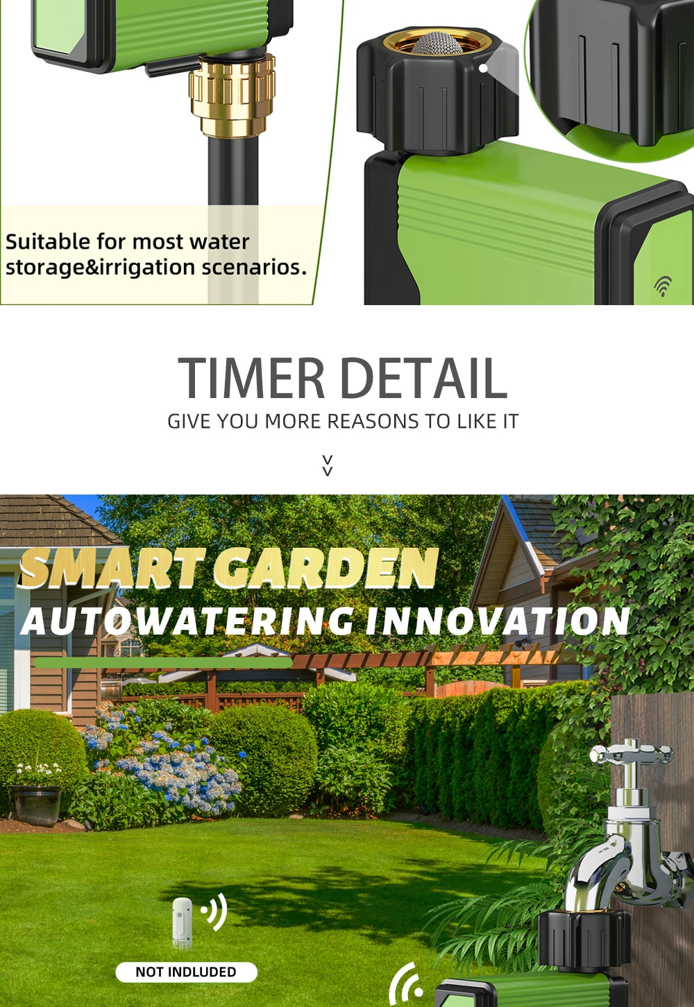 ZIGBEE WIFI Garden Watering Timer Smart Sprinkler Drip Irrigation System Built-in Water Flow Recorder Controller TUYA - ALPENZO
