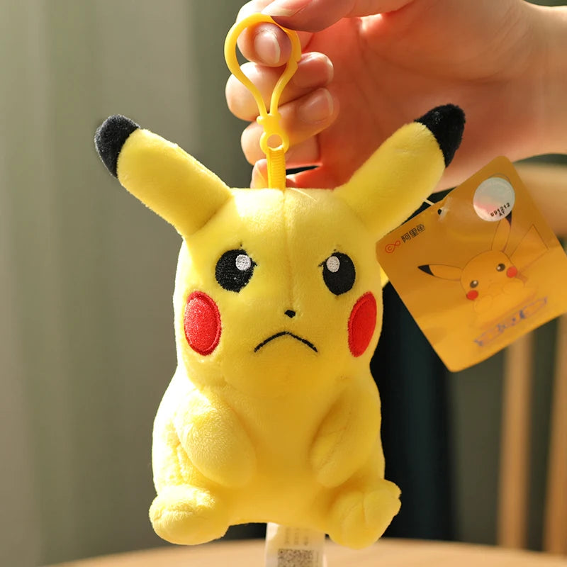 Clearance_Original Pokemon Plush Keychain Cartoon Toys Pikachu Charmander Psyduck Squirtle Snorlax Wobbuffet Doll Kids Kawai Toy ALPENZO