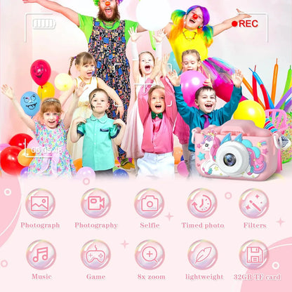 Children Camera 1080P HD Toddler Digital Video Camera 2.0-inch Kids Camera with Silicone Cases Toys for Christmas Birthday Gifts ALPENZO