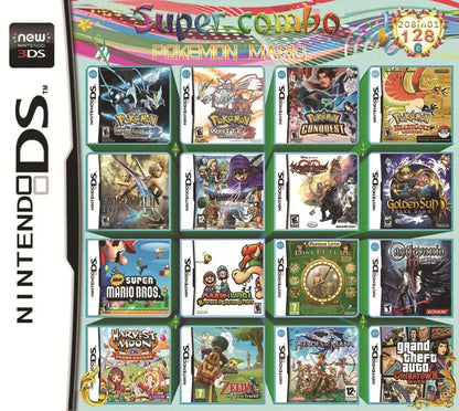 Factory Direct 3DS NDS 208 IN1 Game Card Combo Card 510 IN1 NDS Combo Card NDS Cassette 482 IN1 23 IN1 Classic Game Gift ALPENZO