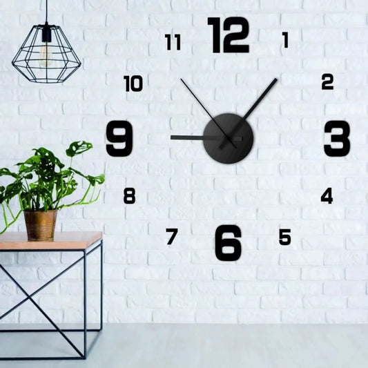 Modern Home Creative Frameless DIY Wall Decoration Wall Decoration Silent Clock Living Room Office Bedroom Wall Decoration Art - ALPENZO