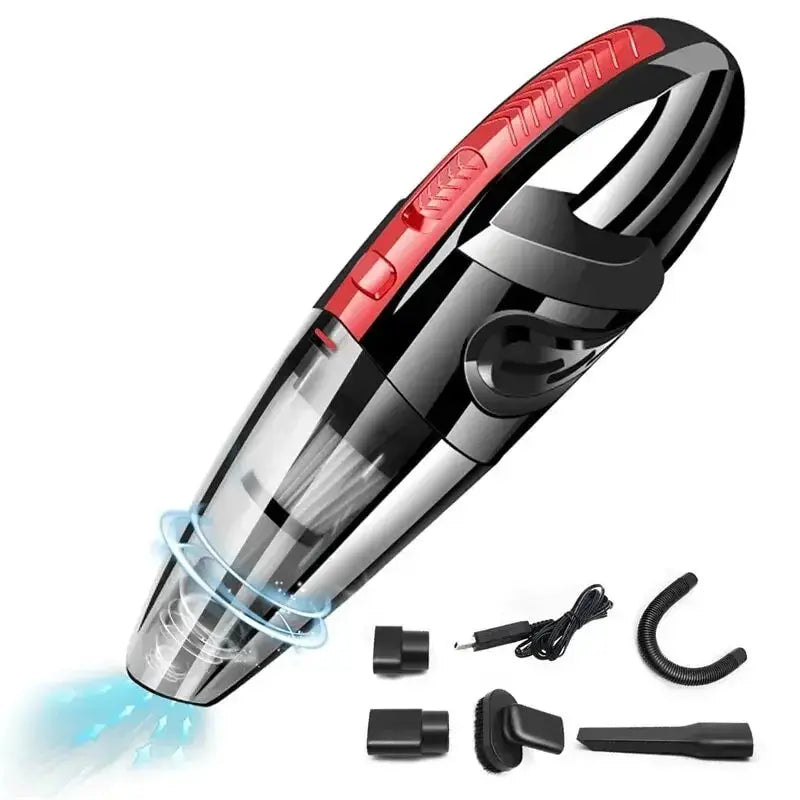 Portable Car Wireless Vacuum Cleaner Powerful Suction Rechargeable Handheld Vacuum Cleaner Quick Charge for Car Home Pet Hair - ALPENZO