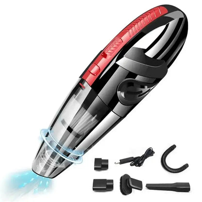 Portable Car Wireless Vacuum Cleaner Powerful Suction Rechargeable Handheld Vacuum Cleaner Quick Charge for Car Home Pet Hair - ALPENZO