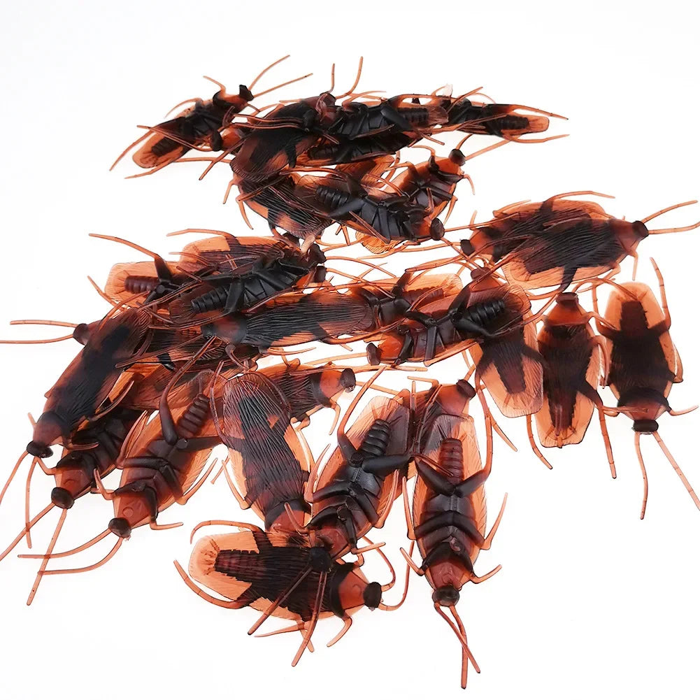 Special Lifelike Model Simulation Fake Rubber Cock Cockroach Roach Bug Roaches Toy Prank Funny Trick Joke Toys April Fools Prank ALPENZO