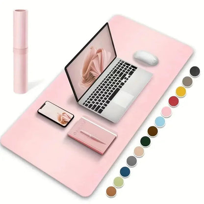 1 Pcs Large Size 60*30mm Office Desk Protector Mat PU Leather Waterproof Mouse Pad Desktop Keyboard Desk Pad Gaming Mousepad ALPENZO