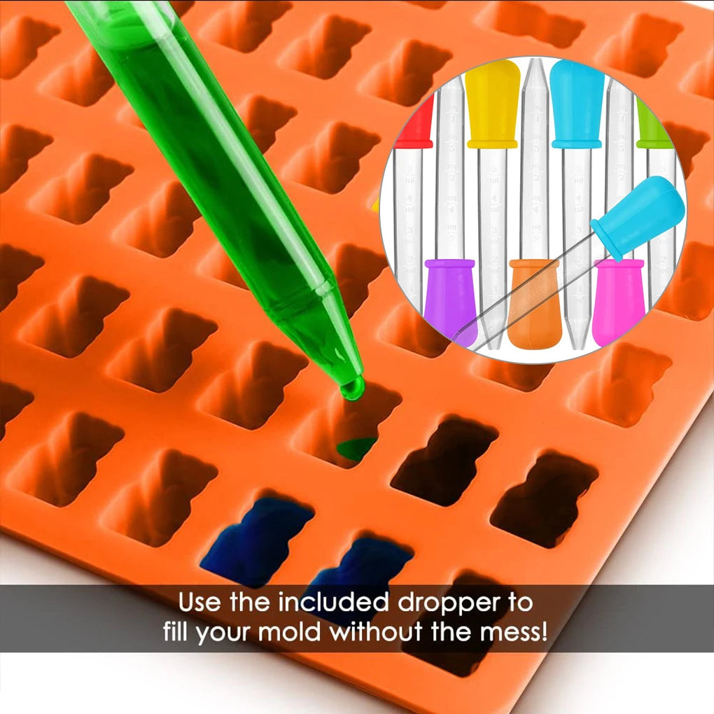 5PCS 5ml Small Silicone Plastic Pipette Dropper Feeding Medicine Liquid Eye Ear Pipette Dropper Lab Experiment Toys Gift ALPENZO