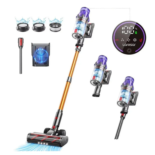 Laresar V7 500W 50KPA Suction Power Cordless Vacuum Cleaner  Handheld smart Home appliance Removable Battery Dust Cup - ALPENZO