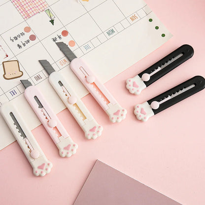Mr.Paper Mini Portable Cat Claw Utility Knife Cute Creative Exquisite Hand Account Decoration Paper Cutting Tools Art Supplies ALPENZO