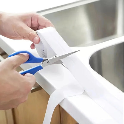 PVC Sealing Strip Tape Bathroom Bath Toilet Caulk Tape Self Adhesive Waterproof Mildew Proof Tapes For Kitchen Sink Wall Corner - ALPENZO