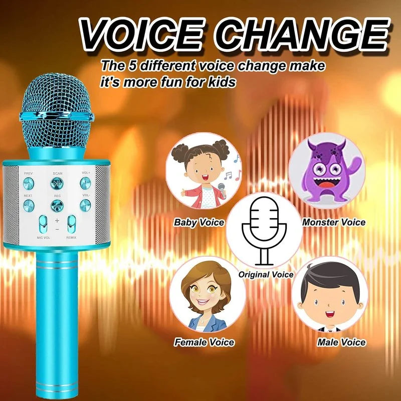 Fun Toys for 4-15 Year Old Girls, Handheld Karaoke Microphone for Kids Birthday Xmas Gifts for 8 9 10 11 Years Old Boys Girl ALPENZO