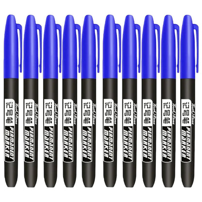 Permanent Marker Pen Drawing Markers Black Blue Red Waterproof Ink Sketch Pens Stationery Art School Supplies For Glass Metal ALPENZO
