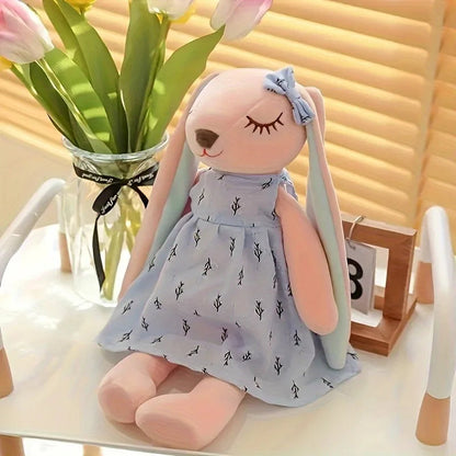 1pc Cute Bunny Plush Toy, Soft Polyester Non-Woven Fabric, Lightweight Stuffed Animal Toys, Children Easter Gift ALPENZO