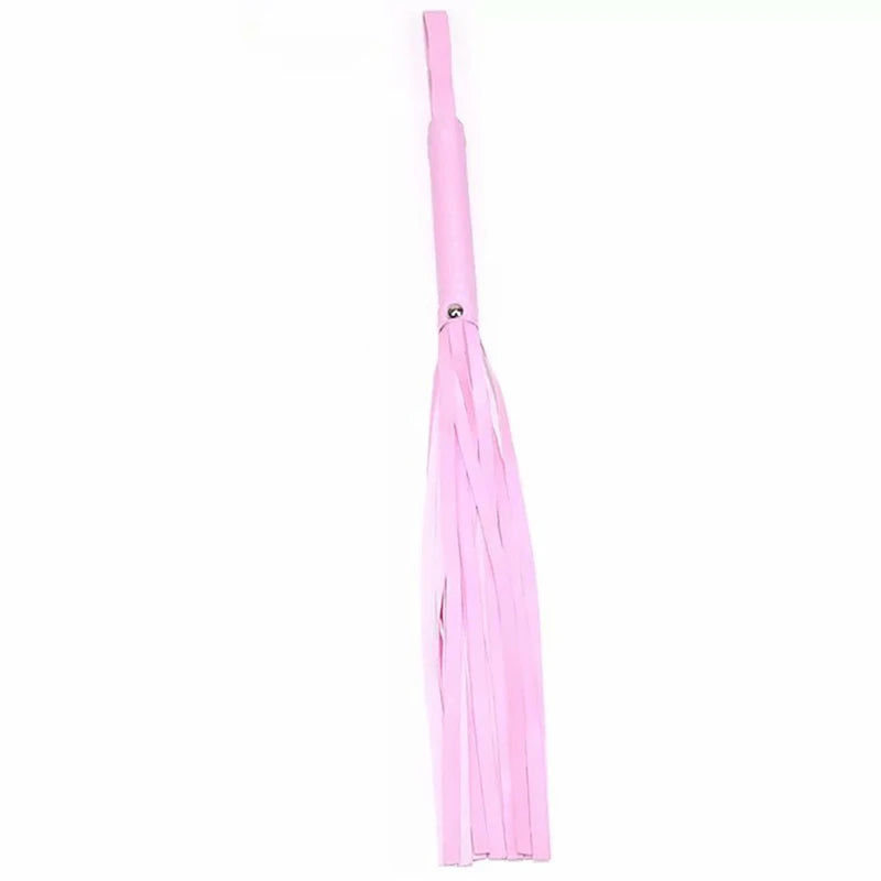 High Quality Pu Leather Pimp Whip Racing Riding Crop Party Flogger Hand Cuffs Queen Black Horse Riding Whip Sports Horsewhip