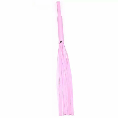 High Quality Pu Leather Pimp Whip Racing Riding Crop Party Flogger Hand Cuffs Queen Black Horse Riding Whip Sports Horsewhip