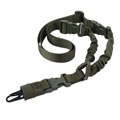 Tactical Gun Single Point Sling Adjustable Bungee Rifle Shoulder strap length for Airsoft Hunting Accessories Strap M4 with pad