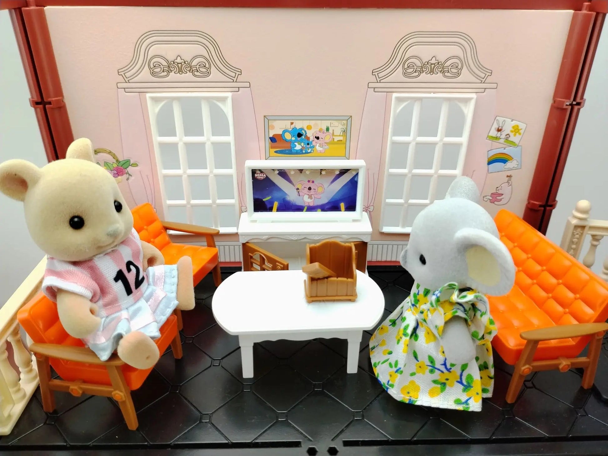 miniature items dollhouse furniture accessories living room bedroom supermarket shopping games family interaction doll kids toys ALPENZO