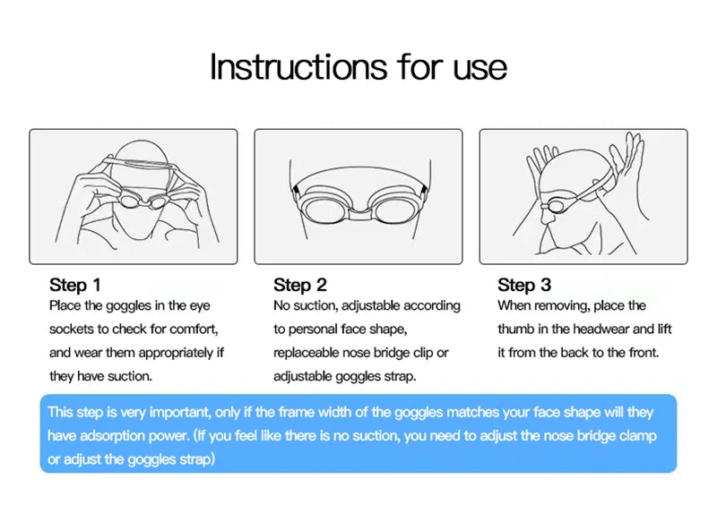 Swimming Goggles Adult Myopia Swimming Goggles One-piece Earplugs Electroplating Anti-fog High-definition Swimming Goggles