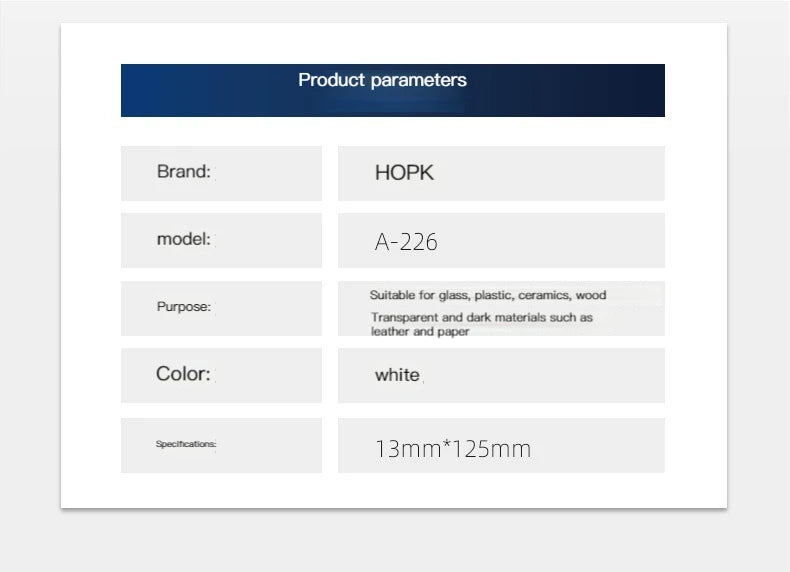 1/4Pcs White Permanent Paint Pen set for Wood Rock Plastic Leather Glass Stone Metal Canvas Ceramic Deep Hole Marker 0.7mm ALPENZO