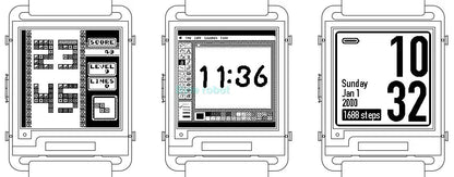 ESP32 Open Source Watchy V2.0 Gift E-ink Display Smart Watch For Arduino Robot DIY Kit Connect With Bluetooth And Wifi Robot Kit ALPENZO
