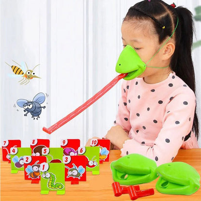 Frog Lizard Mask Wagging Tongue Lick Cards Board Games for Children Family Party Toys Antistress Funny Desktop Puzzle Game Toys ALPENZO
