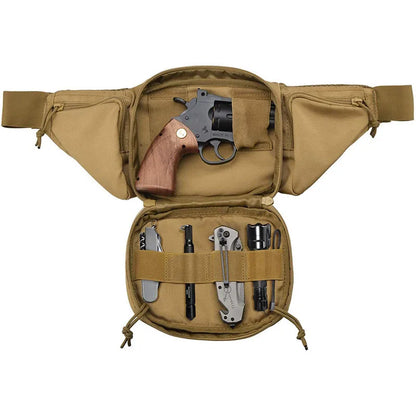 Molle Gun Holster Fanny Pack Fits Glock K Ruger S&W M&amp P Shield Taurus Sig Sauer Springfield Beretta Kimber Walther