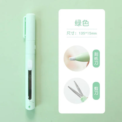 Mini Colorful Folding Scissors , Hand Tent Cutting, Mini Engraving Knife, Scissors, Paper Trimming Utility Knife ALPENZO
