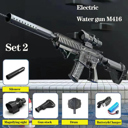 Summer Water Gun non Electric Pistol High-pressure Full Automatic Shooting Water Beach Toy Gun For kid Children Boys Girls ALPENZO