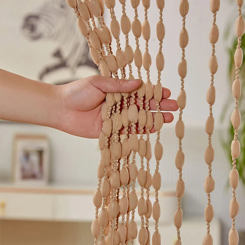 1*2M Beaded String Curtain Door Curtain Bead Thread Tassel Curtain Window Wall Panel Room Divider Doorway Home Wedding Acces - ALPENZO