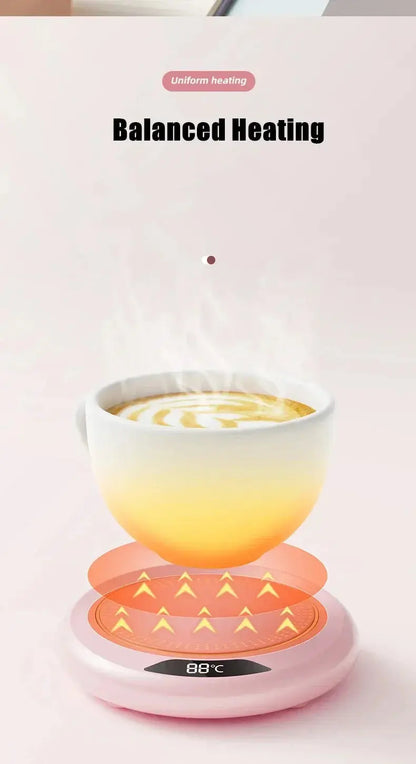 Thermostat Coaster USB Home Heating Coaster 3-speed Adjustment Heating 55 Degrees Constant Temperature - ALPENZO