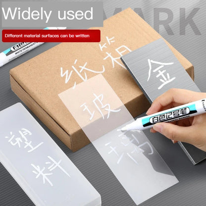 1/4Pcs White Permanent Paint Pen set for Wood Rock Plastic Leather Glass Stone Metal Canvas Ceramic Deep Hole Marker 0.7mm ALPENZO