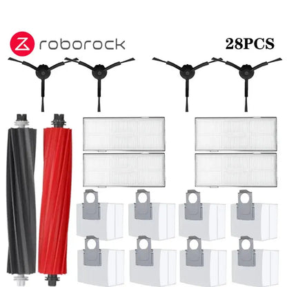 Roborock S8 S8 Pro Ultra S8+ Robot Vacuum Spare Parts Main Side Brushes Mop Cloths HEPA Filters Dust Bags Accessories - ALPENZO