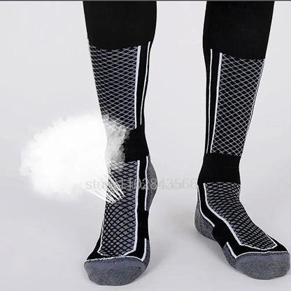 Ski Thermal Socks Men Women Winter Long Warm Compression Socks Ski Hiking Snowboarding Climbing Sports Socks