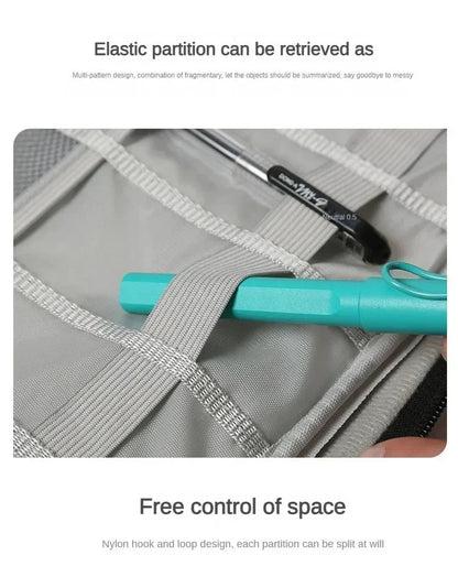 Handheld Digital Bag Multifunctional Large Capacity Moistureproof Mesh Earphone Charger Data Cable USB Travel Protective Case1PC ALPENZO