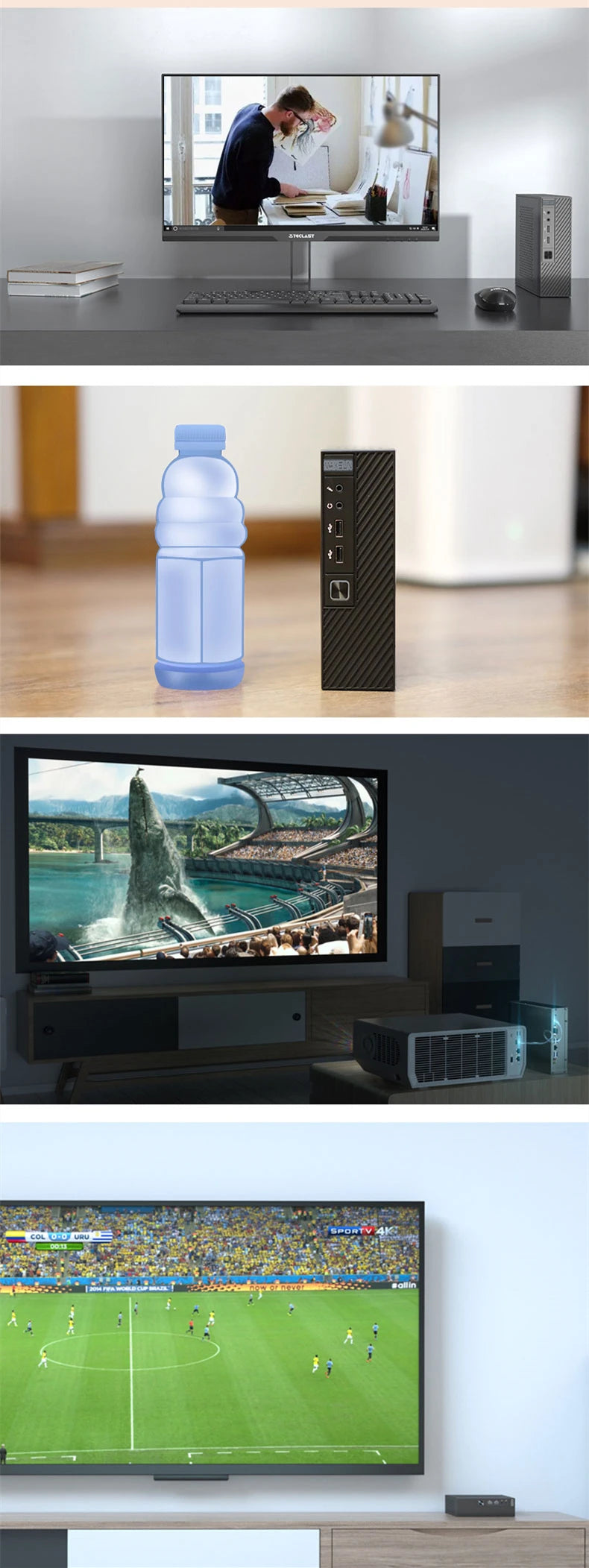 SOYO New Mini PC N5095 Intel 11th 8GB 16GB DDR4 M.2 256GB 512GB 1TB SSD Windows11/10 4K 60Hz HDMI VGA Office Gaming Computer - ALPENZO