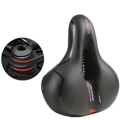 ESLNF Hollow Breathable Bicycle Saddle MTB Road Bike Saddle Shock Absorbing Comfortable Big Butt Bike Seat Bicycle  Accessories