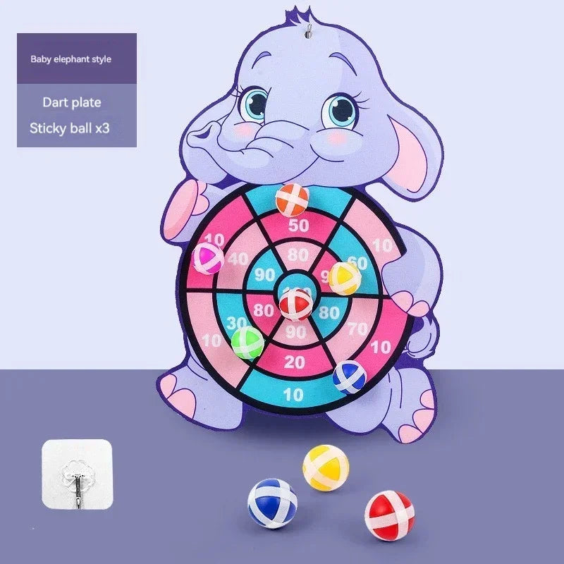 Montessori Dart Board Target Sports Game Toys For Children 4 To 6 Years Old Outdoor Indoor Girls Sticky Ball Boys Gift ALPENZO