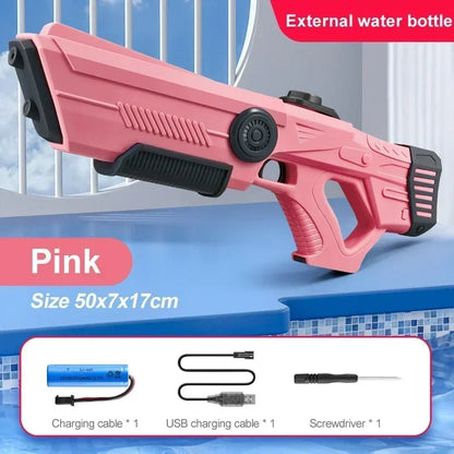 Electric Automatic Water Storage Gun Toys Portable Children Summer Beach Outdoor Fight Fantasy Spray Gun Toys Boy Kid Adult Game ALPENZO