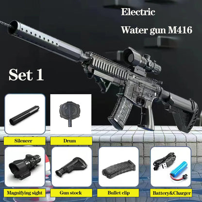 Summer Water Gun non Electric Pistol High-pressure Full Automatic Shooting Water Beach Toy Gun For kid Children Boys Girls ALPENZO