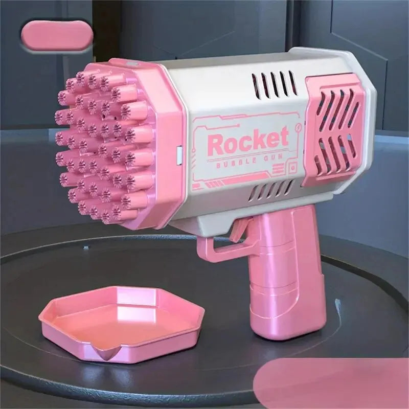 40 Hole Rocket Launcher Bubble Machine CHILDREN'S Bubble Gun Toy [Without Bubble Water] ALPENZO