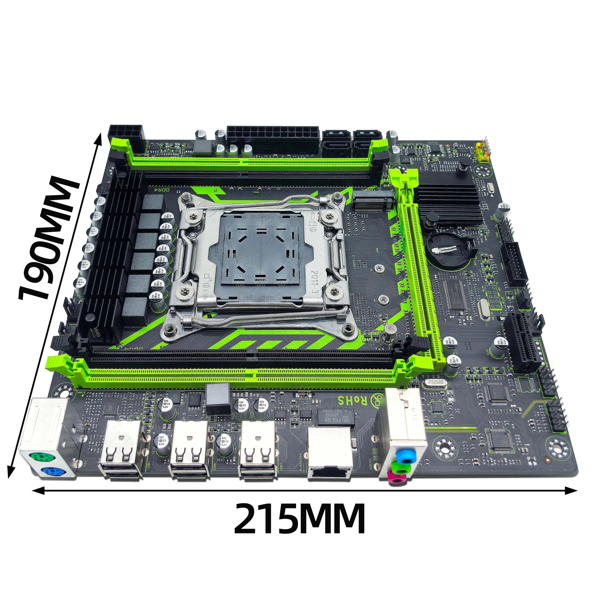 ZSUS X99-8D4 Motherboard Set Kit With LGA2011-3 Xeon E5 2650 V4 CPU DDR4 16GB (1*16GB) 2133MHZ RAM Memory NVME M.2 SATA - ALPENZO