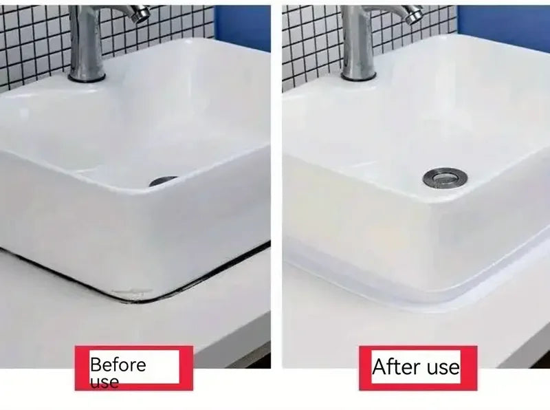 1 Roll of Waterproof White PVC Self-Adhesive Tape - Perfect for Bathroom, Sink & Kitchen - Super Strong Stickiness! - ALPENZO