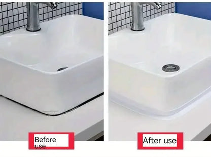 1 Roll of Waterproof White PVC Self-Adhesive Tape - Perfect for Bathroom, Sink & Kitchen - Super Strong Stickiness! - ALPENZO
