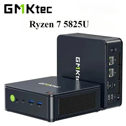 GMKtec M5 Plus Ryzen 7 5825U Mini PC Windows 11 Pro DDR4 Dual Channel NVMe M.2 SSD WIFI6E BT5.2 Desktop Office Gaming Computer - ALPENZO