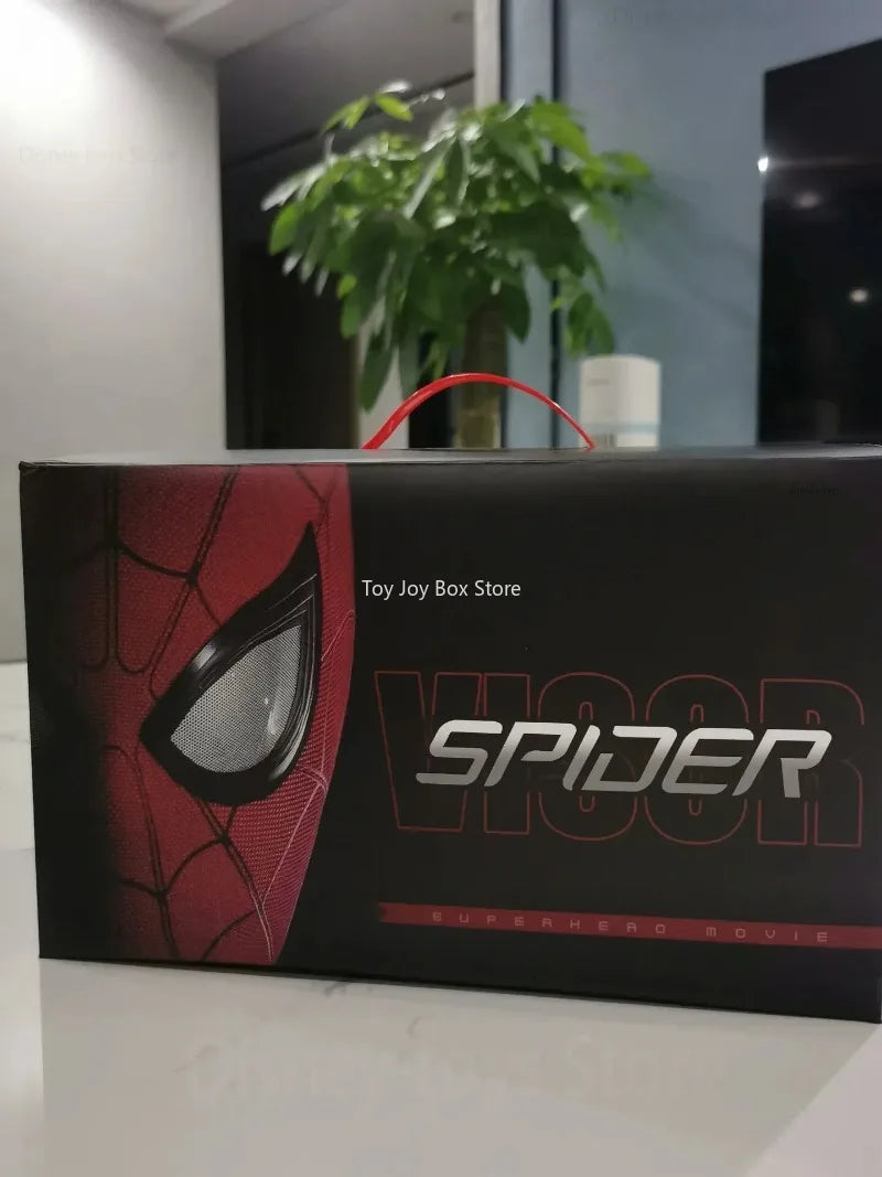New Spider-man:no Way Home Spider Man Mask Luxury Helmet Rechargeable Remote Eyes Movable Mask Cosplay Decoration Gift Toys ALPENZO