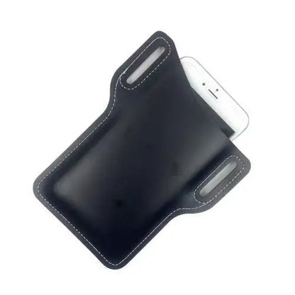 Outdoor storage Retro Horse Leather Phone Waist Bag Wearing Belt Men's Hanging Waist Bag Camping Sports Work Phone Bag